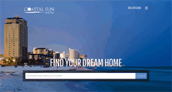 Desktop Screenshot of coastalsunrealty.com